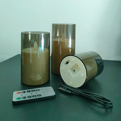 USB Rechargeable LED Candle Light with Remote